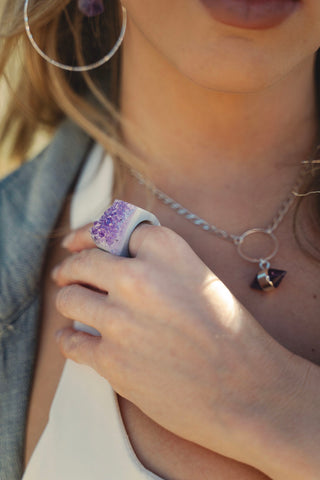 I Know The Way Amethyst Ring