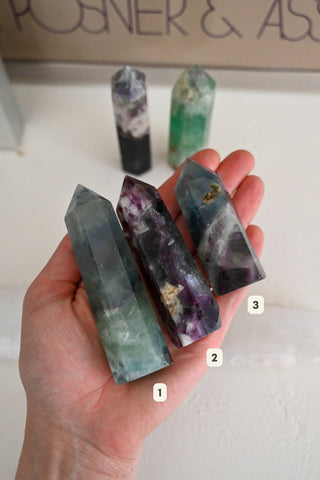 I Am Calm Feather Fluorite Tower