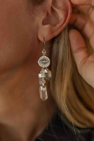 I Have Crystal Clarity Quartz Earrings